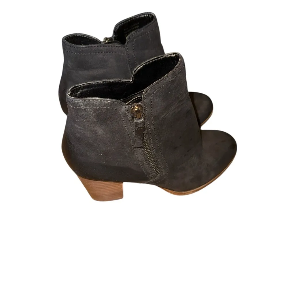 ALDO  Charcoal Leather Ankle Booties - Image 4