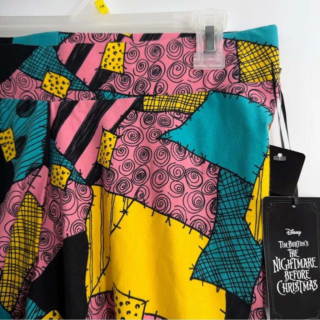 Torrid Nightmare Before Christmas Sally Patchwork Bike Shorts 1X NWT Disney - Image 2