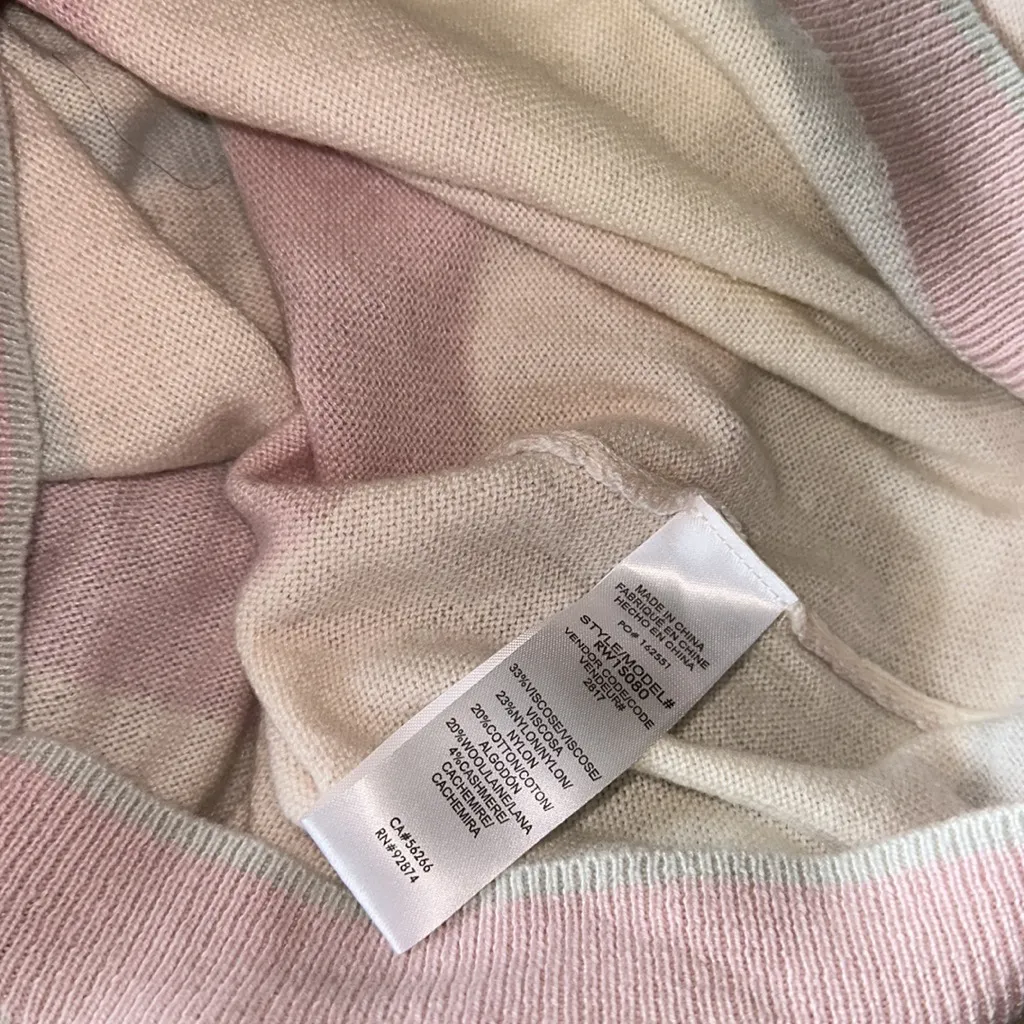 NWT Splendid  Rosalia Multi Stripe Sweater Wool / Cashmere Blend Small - Image 10