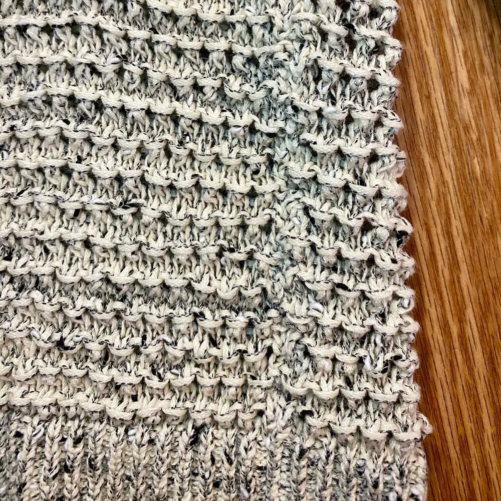 Madewell Cream Gray Marled Hartley Cardigan Sweater Womens Oversized XXSmall - Image 11