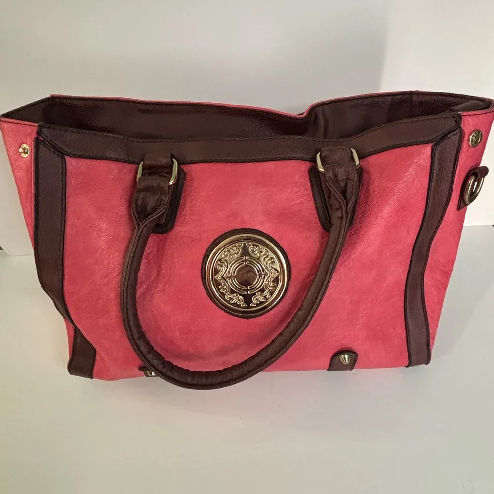 Large Pink Tote HandBag Purse - Image 2