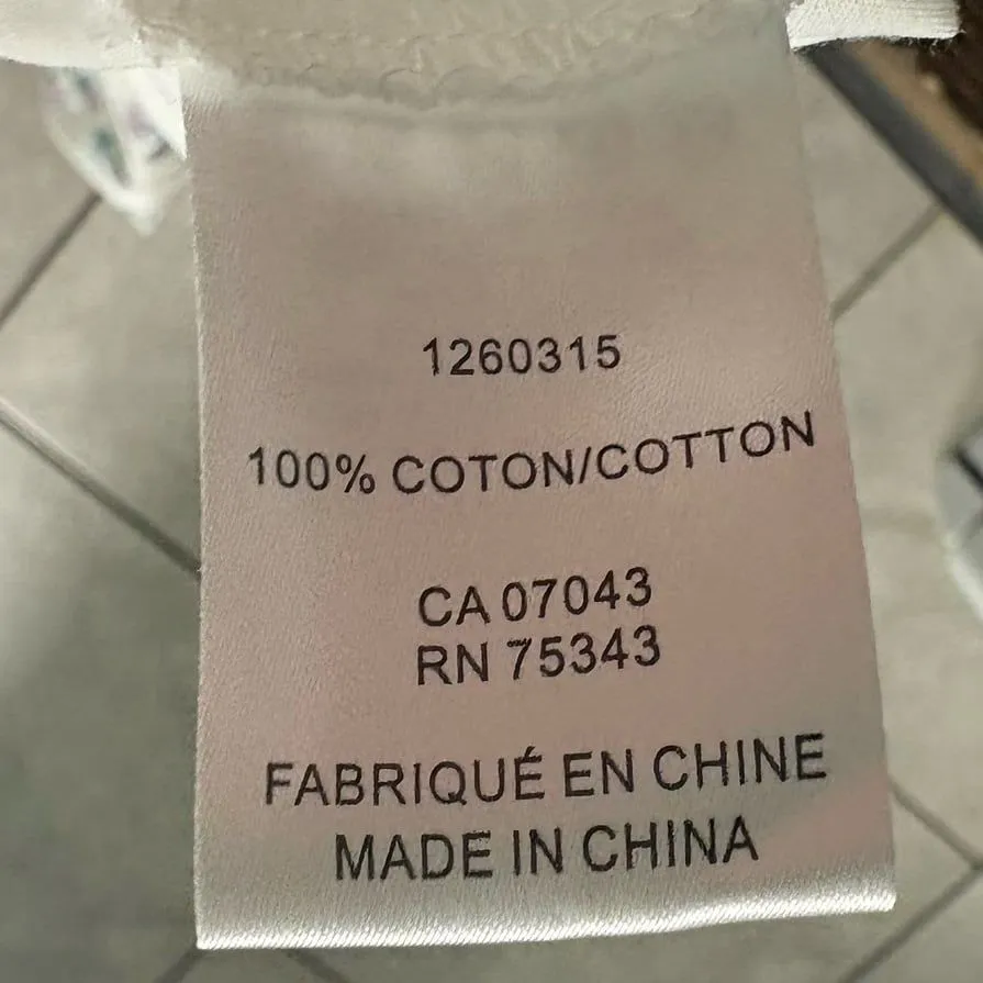 Christian  Lacroix White Floral‎ Lace Up Back Dress Size Small - Image 9