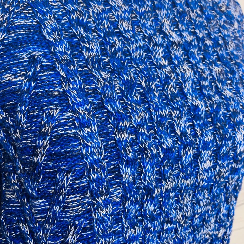 GAP Blue Chunky Cable Knit Pullover Sweater Women’s Size Small - Image 5