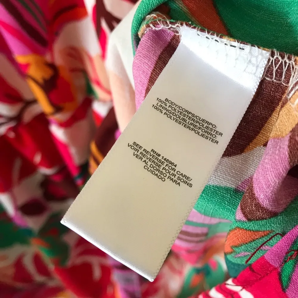 Maia  Tropical Red Floral Ruffle Babydoll Dress - Image 10