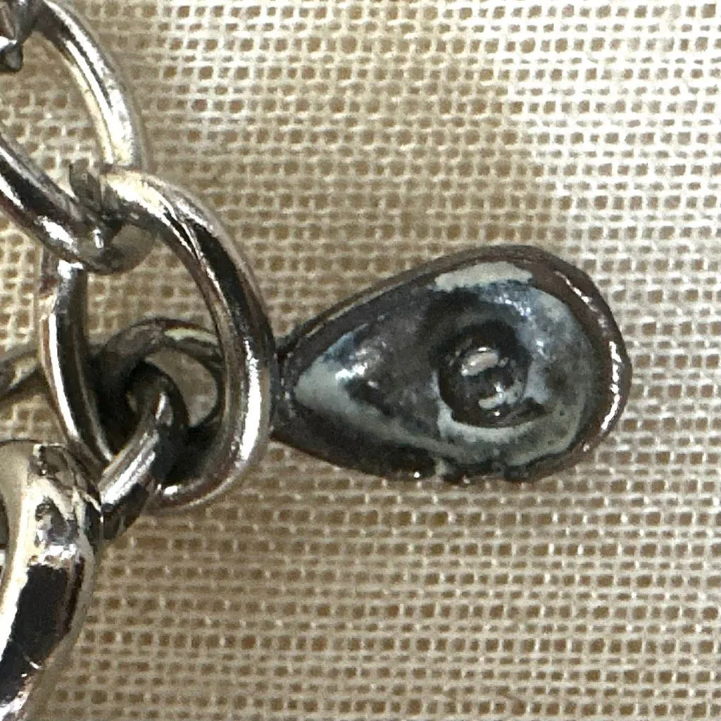 Vintage Charm Cluster Necklace with Natural Stones & Mixed Metals - Image 6