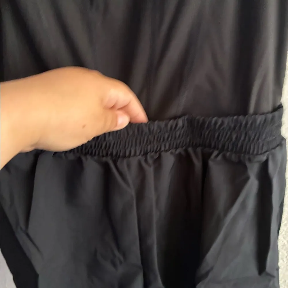 Victoria's Secret 🆕 PINK Black Ultimate Runsie Romper M🆕 - Image 6