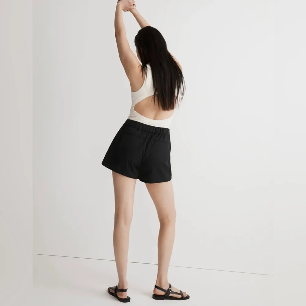 Madewell Women’s High Rise Pull On Shorts in Black Size L - Image 5