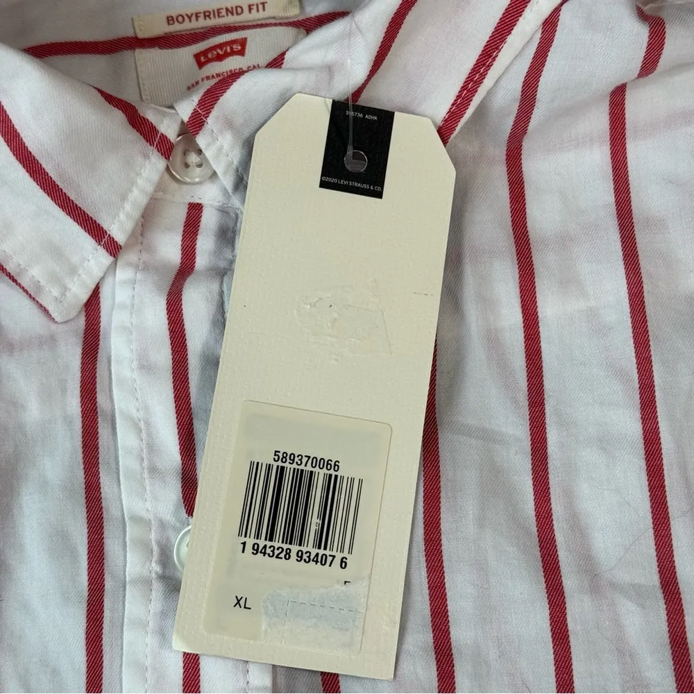 Levi’s Ultimate Boyfriend Striped Cotton Shirt - Image 10