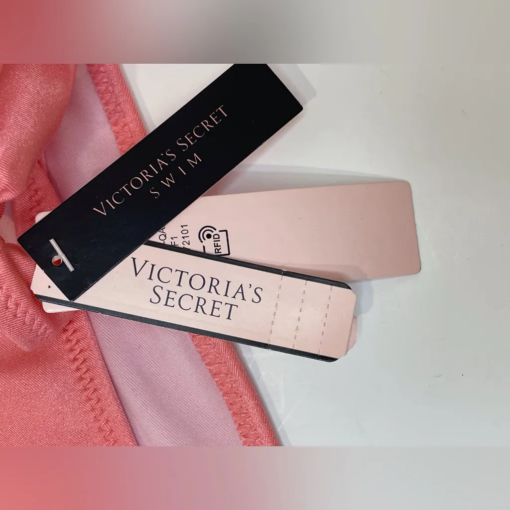 Victoria’s Secret NWT Women’s Pink‎ Bikini Bottom with Side Ties Size M - Image 3