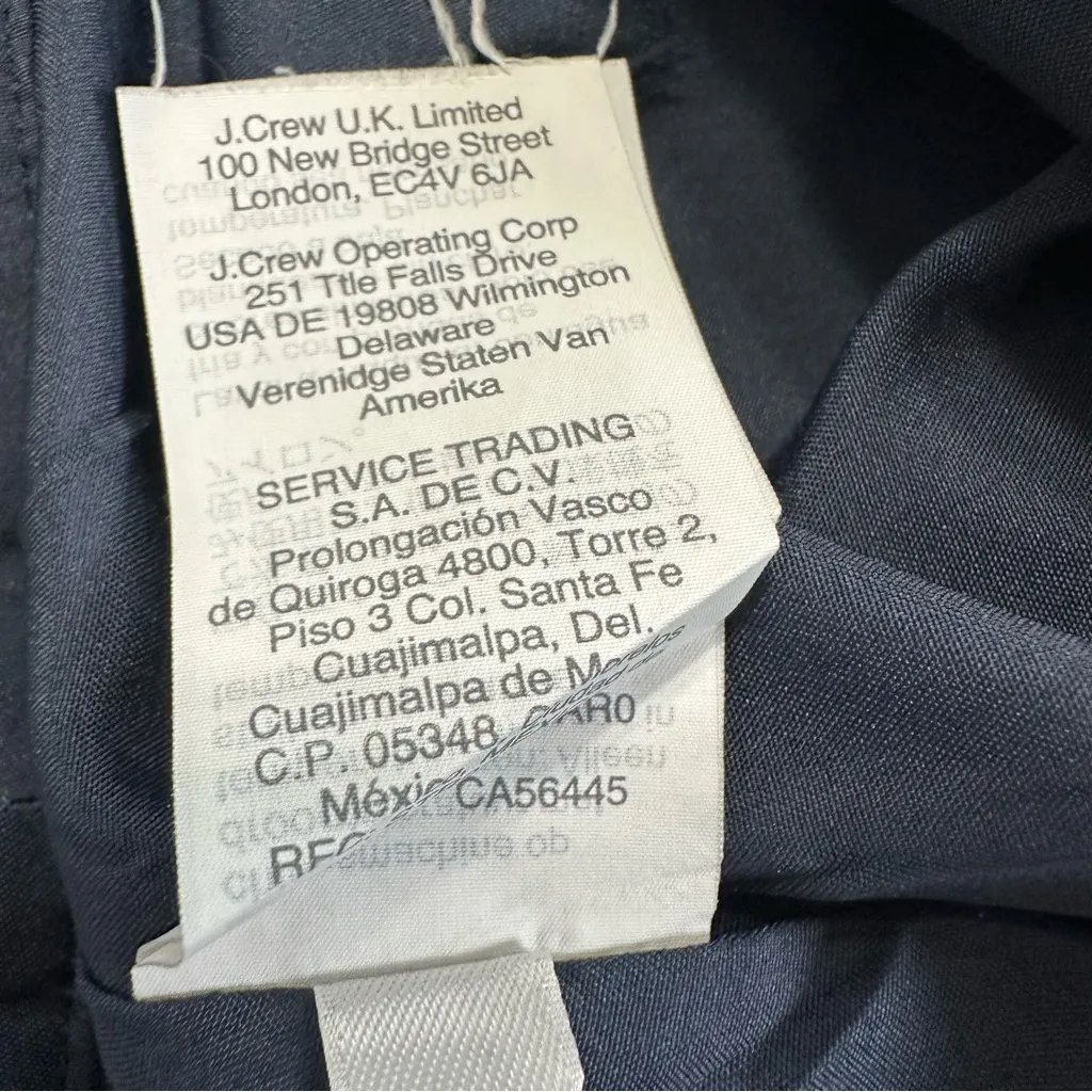 J. Crew 100% Cotton Business Casual Navy Pencil Skirt - Image 12