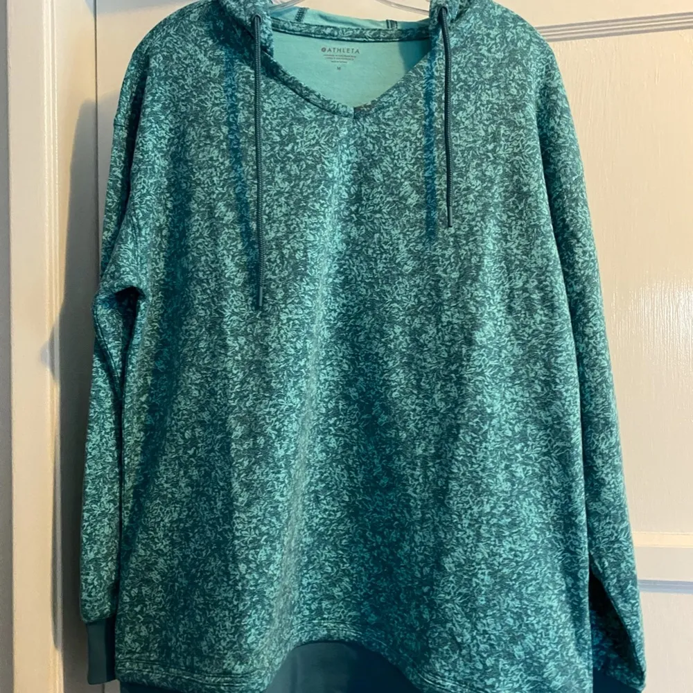 Women’s Hoodie Sundown Alliance Teal Athletic Pullover Oversize Warm - Image 6