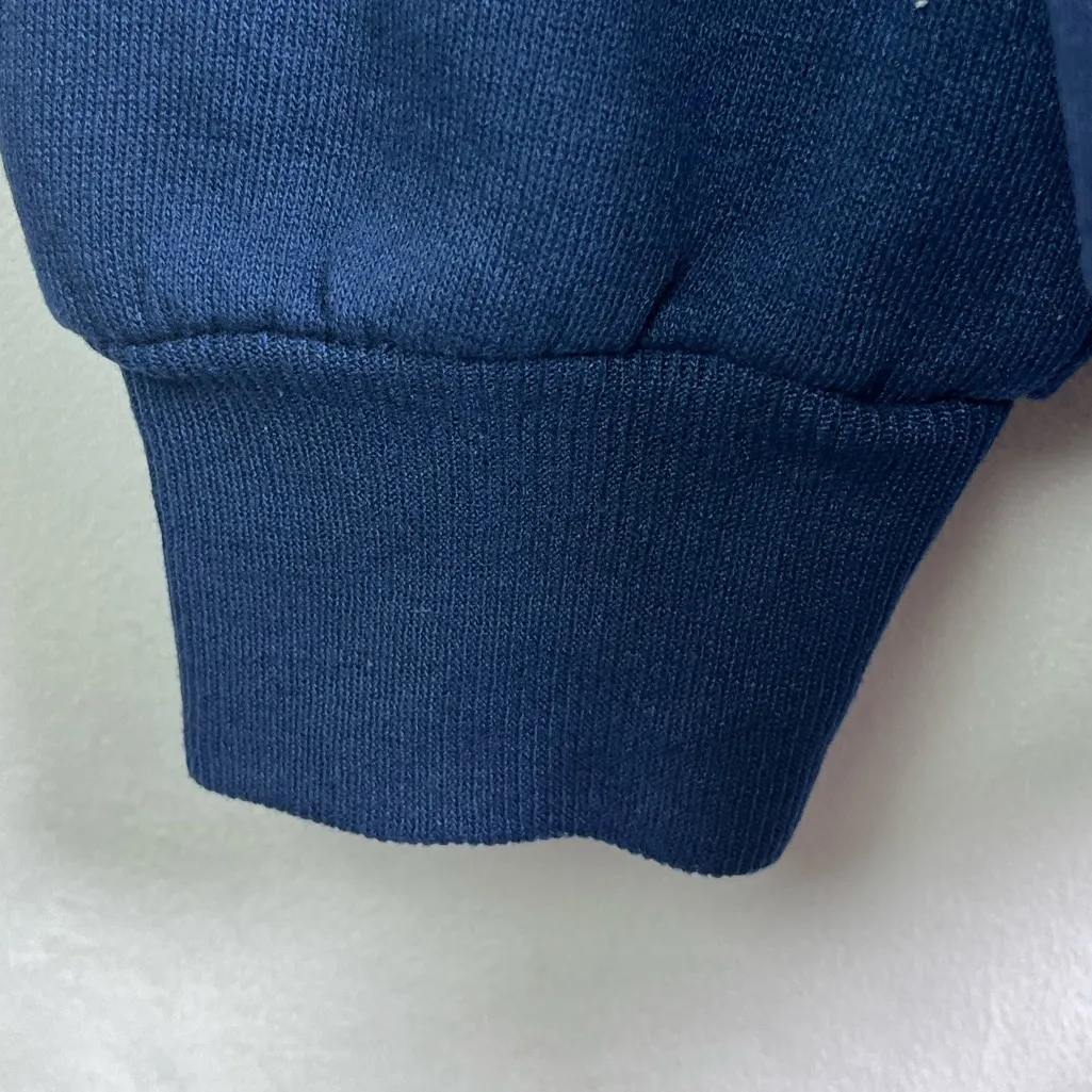 Urban Renewal Women’s Teddy Bear Graphic Sweatshirt Navy Blue Crewneck Size L - Image 6