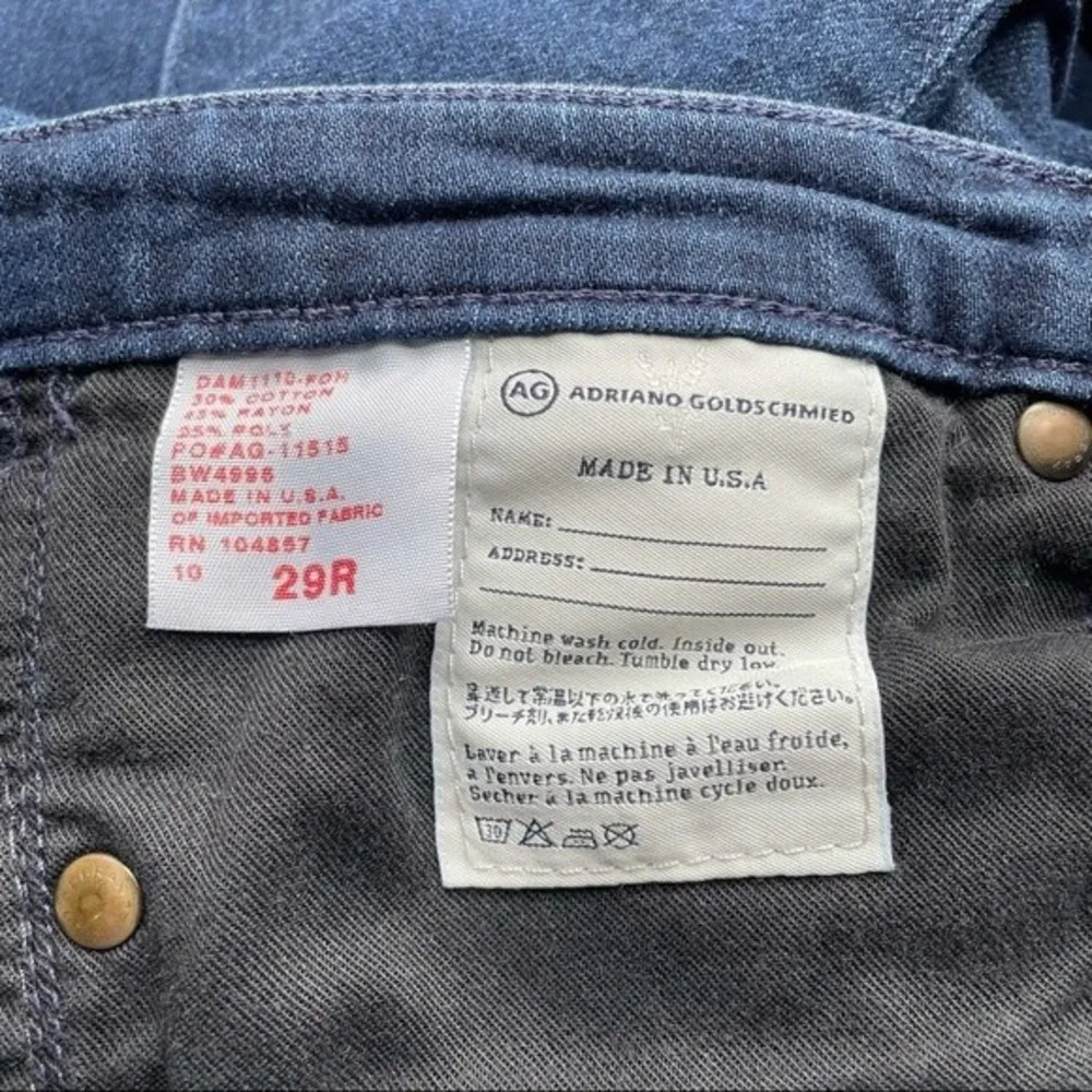 AG Adriano Goldschmied The Stilt Cigarette Leg Jean Dark Wash Women’s Size 29 - Image 7