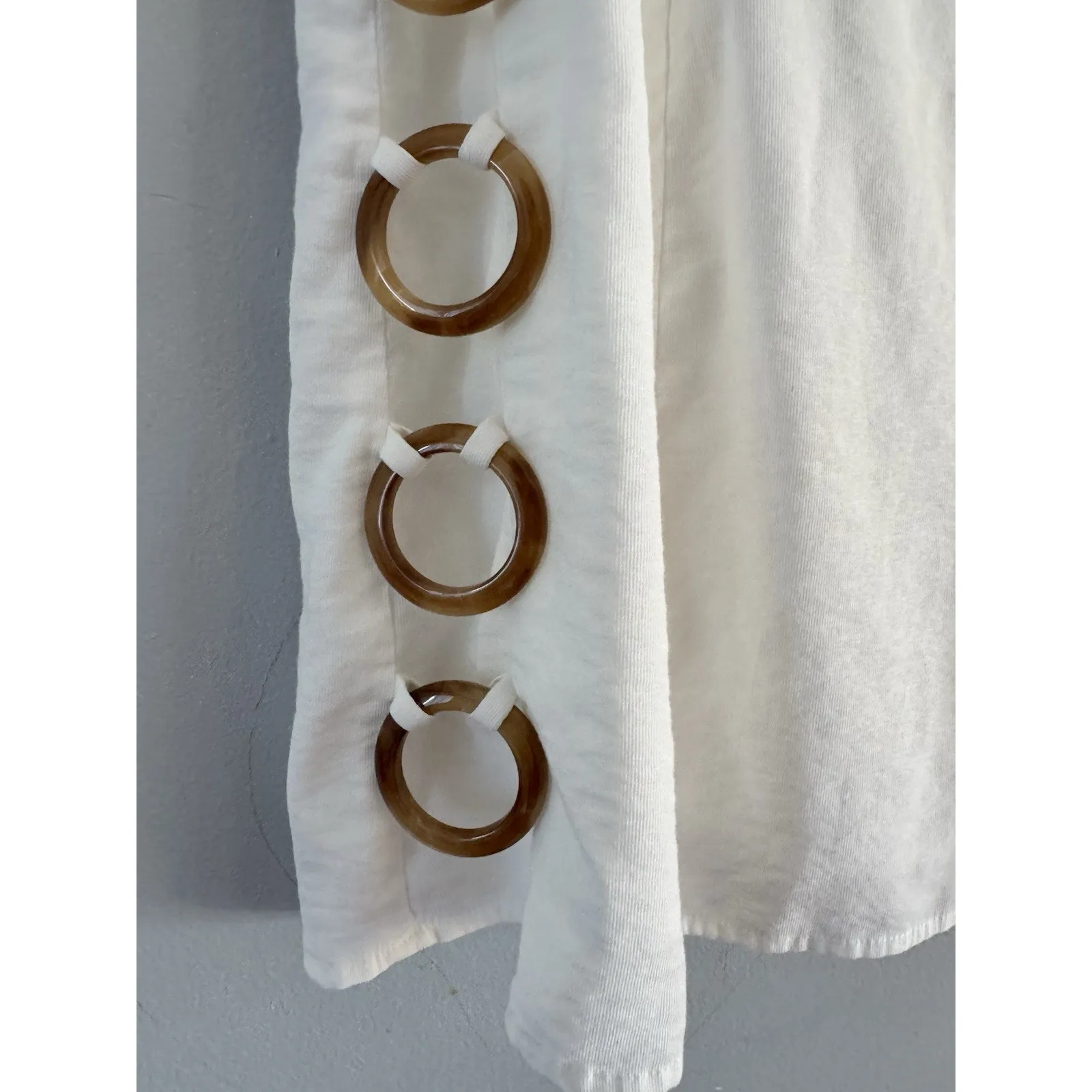 Lulus Decidedly Summery Ivory Cutout Sleeveless O Ring Midi Dress Women’s Medium - Image 8