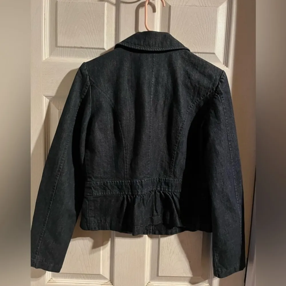 Tommy Hilfiger Jean Jacket Long Sleeve Women’s Size Small/Petite Dark Denim Blue - Image 2