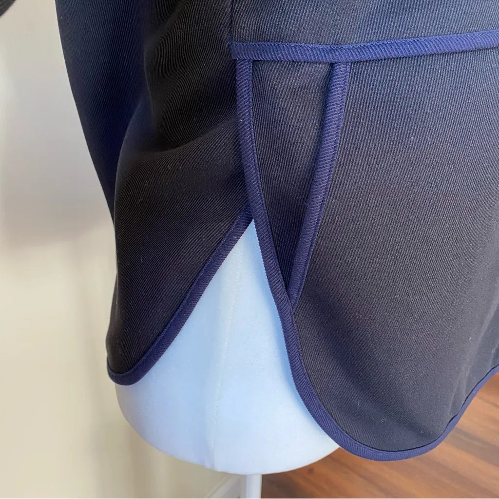 4/$20 J. Crew Twill Ribbed Heavyweight Blazer Jacket Mandarin Collar Round Hem - Image 3