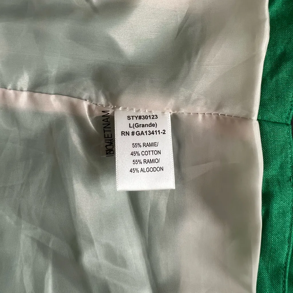 Set of 2 Women’s Margret by Be Cool Yellow & Green Cotton Blend Blazers sz Large - Image 8