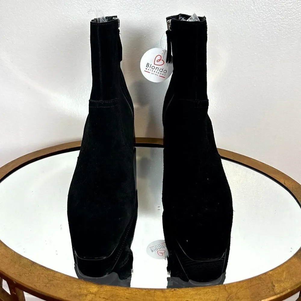 BLONDO Salome Waterproof Bootie in Black Suede Size US 11 NWT - Image 5