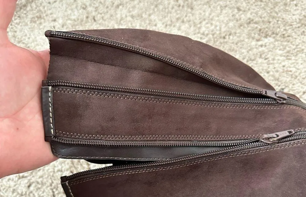 Aerosoles Boots Womens 10 M Wonderling Riding Tall Knee High Wedge Brown Fabric - Image 4