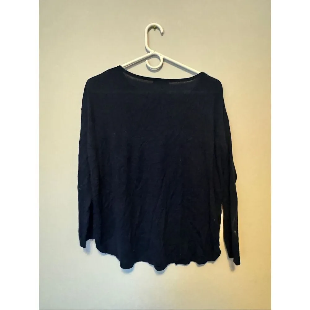 H&M women’s navy long sleeve size small - Image 3