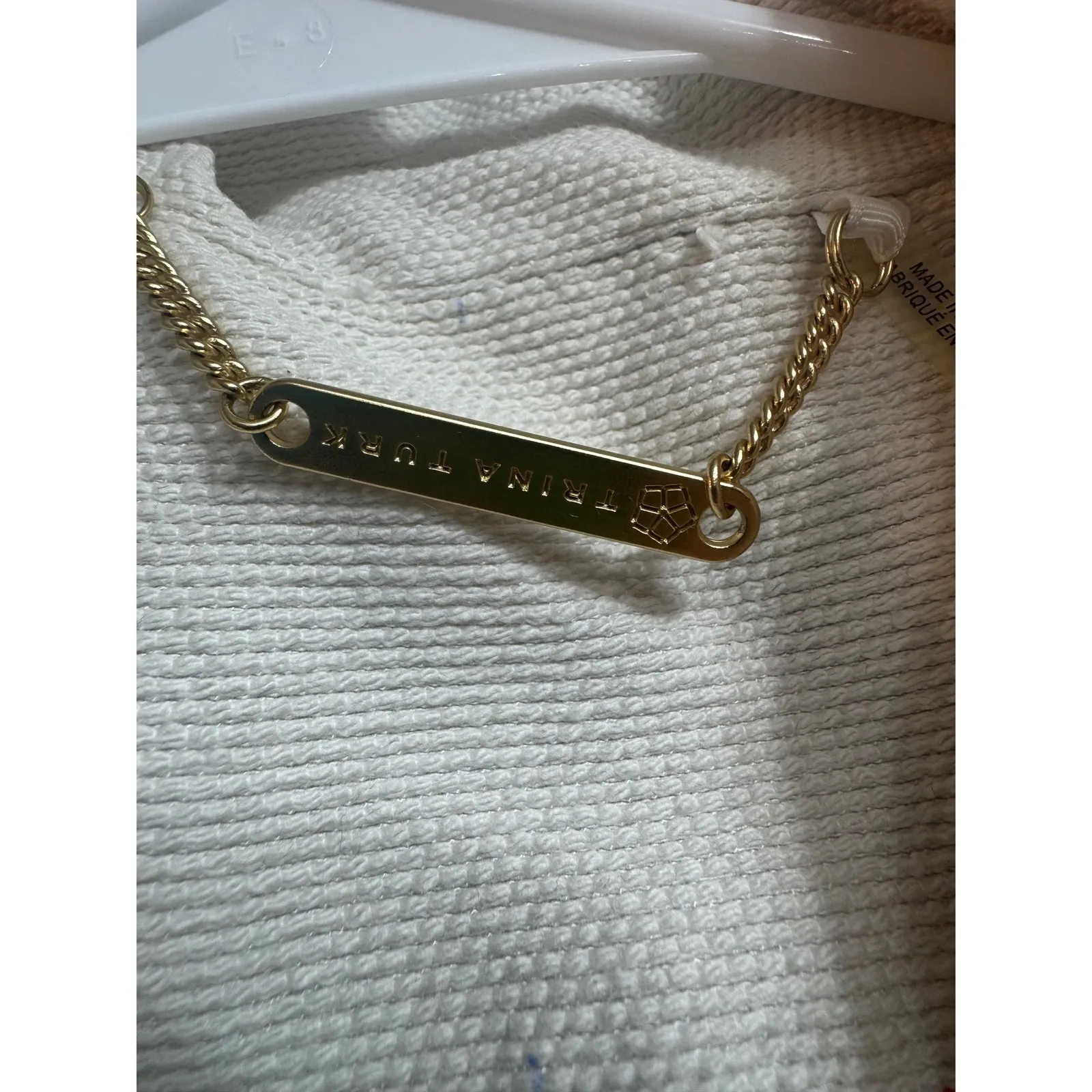 Trina Turk Striped Button Front Coat Jacket White &‎ Black Size 2 - Image 4