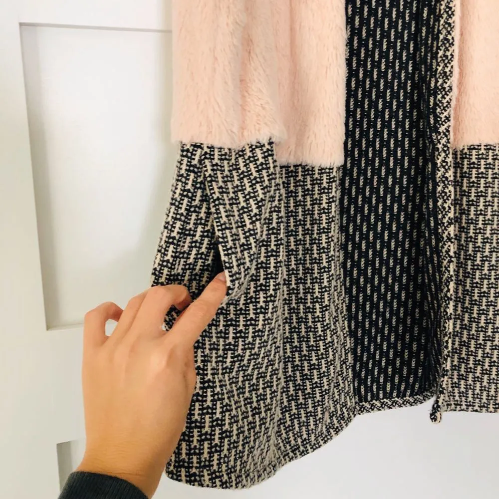 Hem & Thread Long Length Fur Vest - Image 5