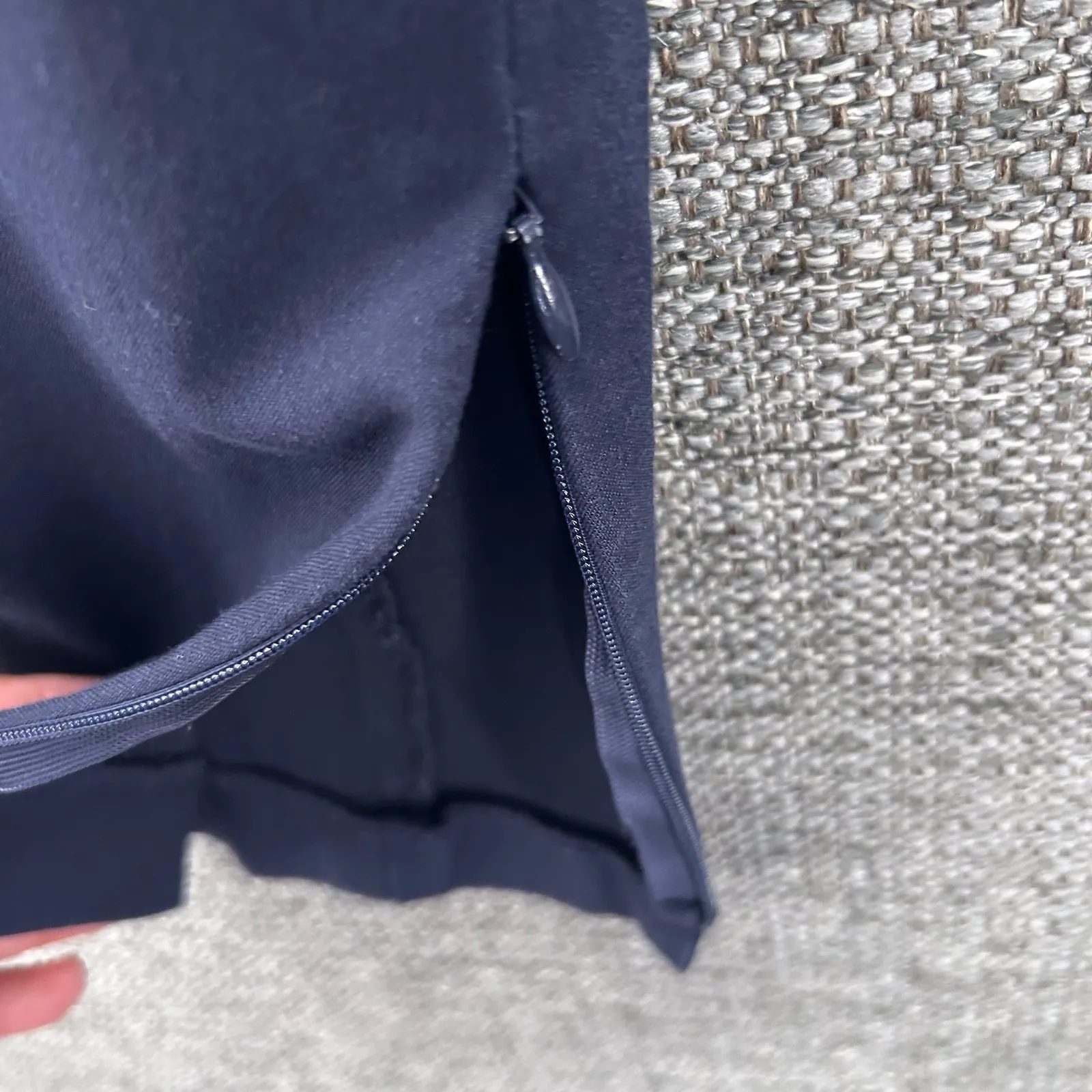 Theory  Pull On Ankle‎ Zip Pants Blue 6 - Image 5