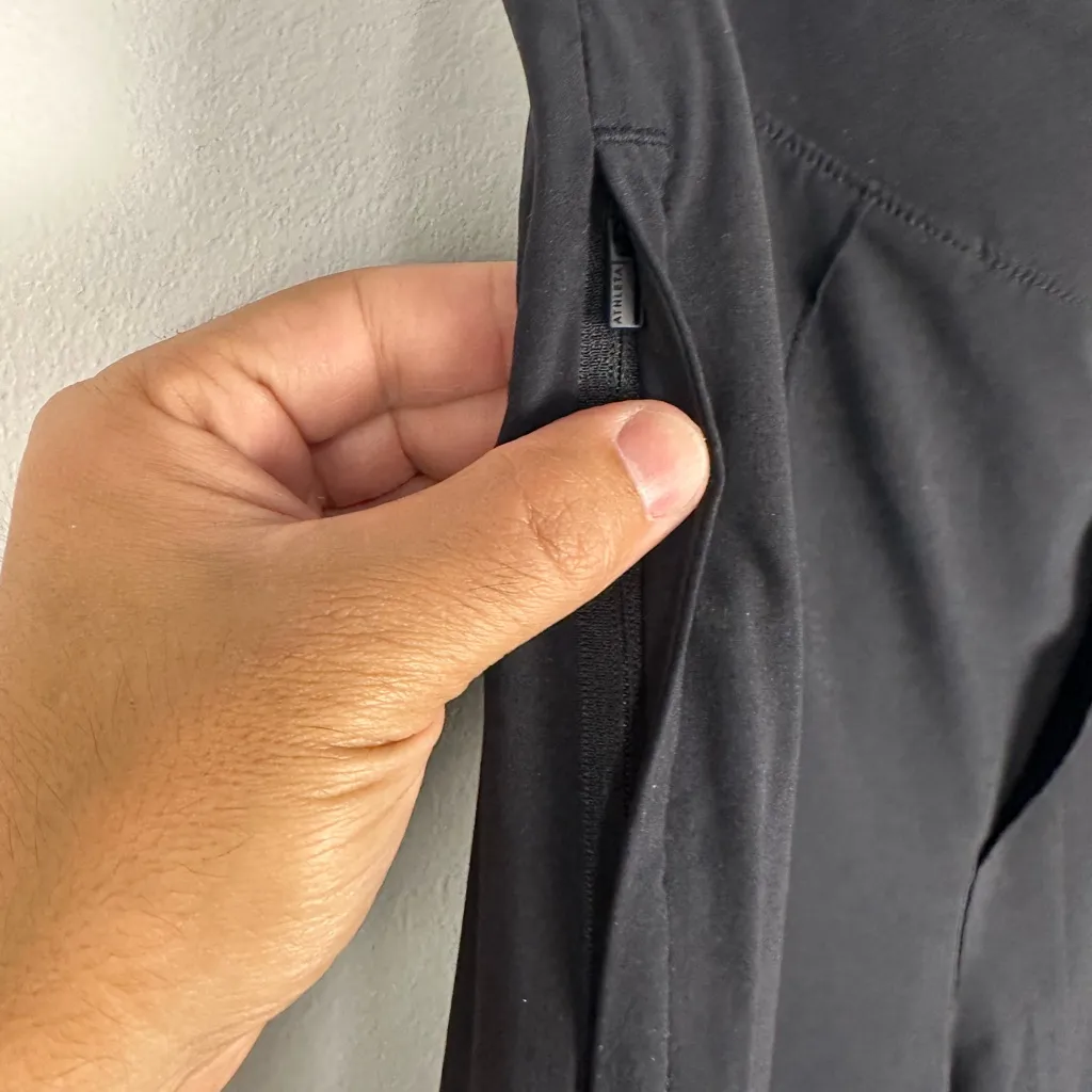 Athleta Black Wrinkle Resistant Brooklyn Heights High Rise Pant Women’s Sz 12 - Image 6