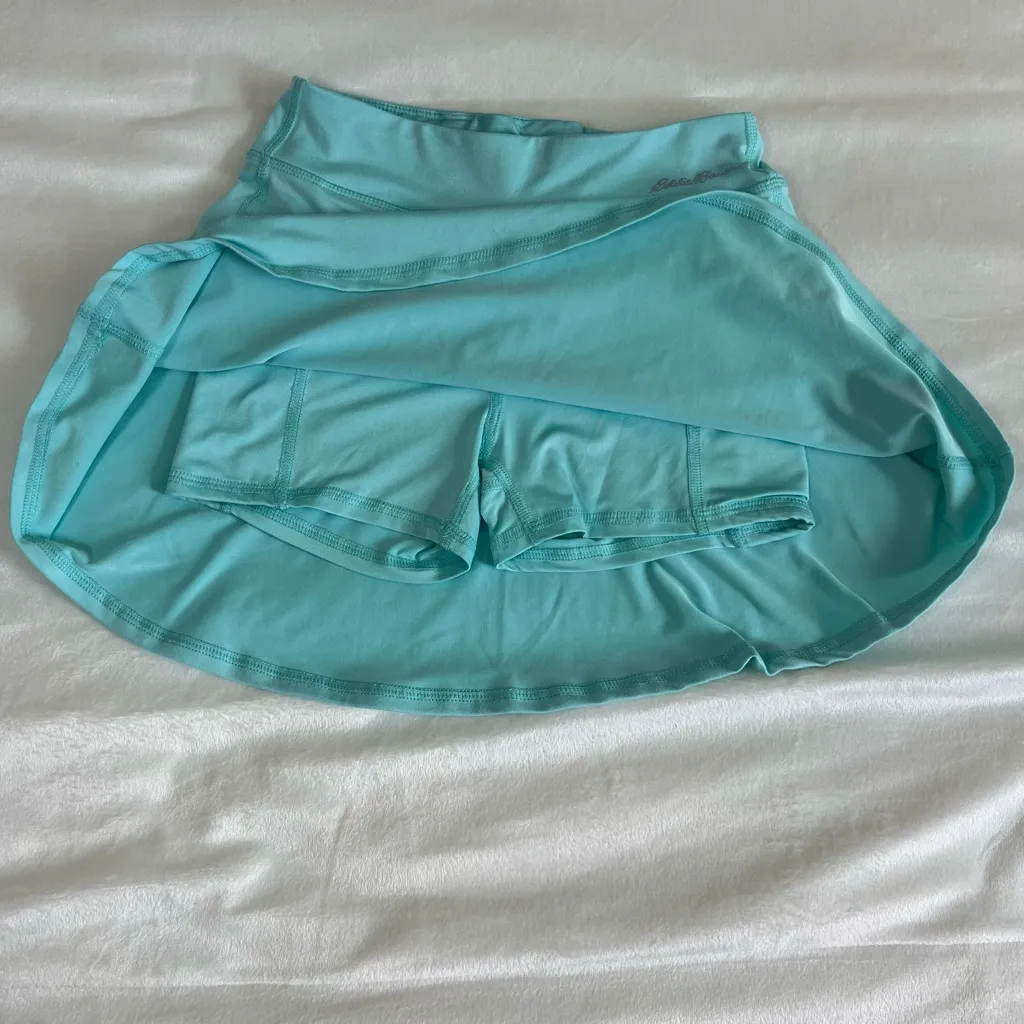 Eddie Bauer Light Blue Mini Skirt‎ Size Medium - Image 5
