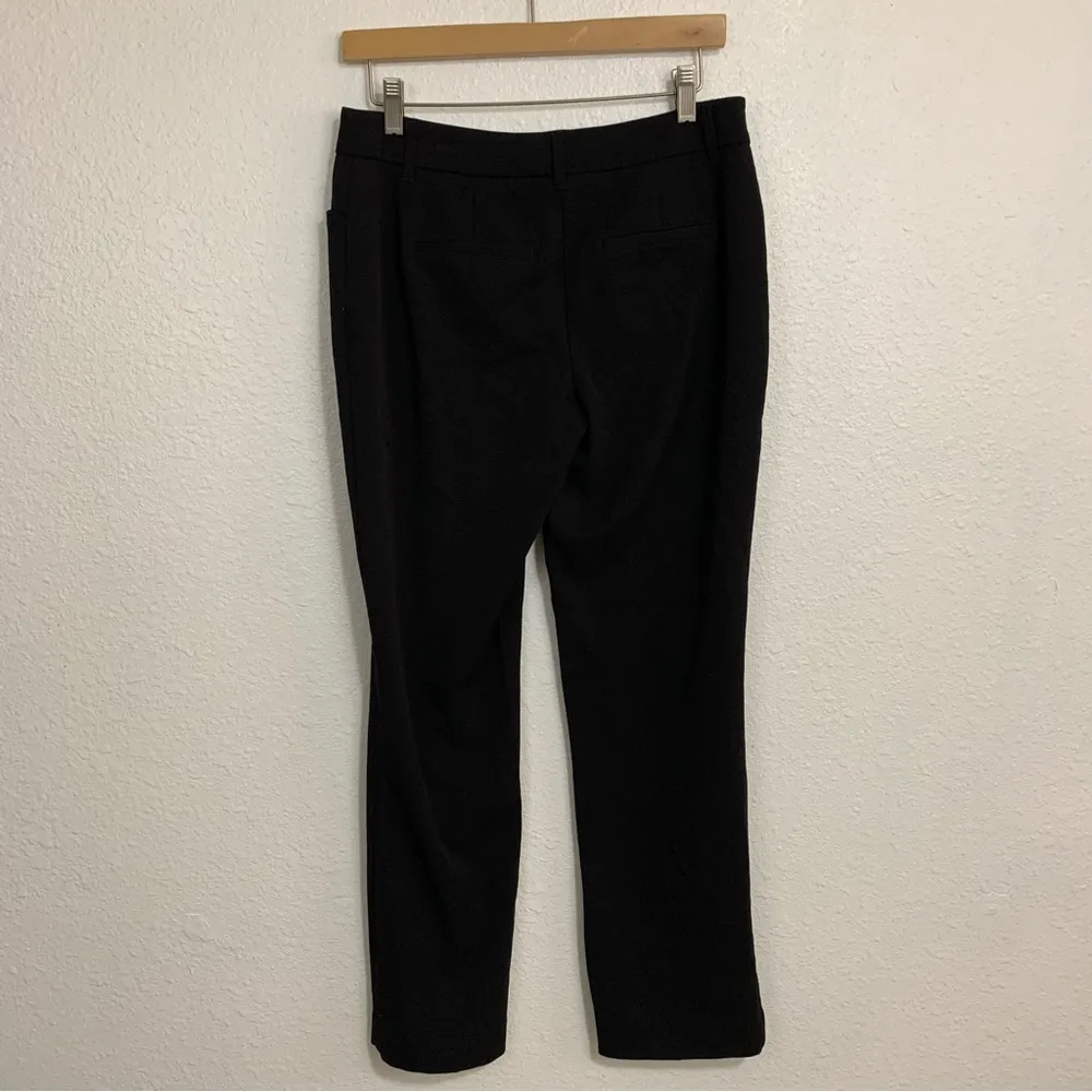 Maurices Solid Black Dress Pants Office Career Wear Size 4 Short - Image 8