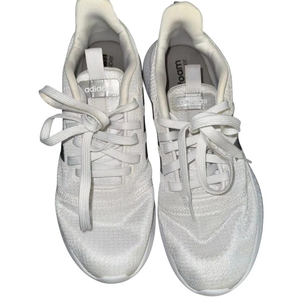 Adidas Women's Puremotion Running Shoe Size 9.5 FW3264 White/Silver/Grey - Image 4