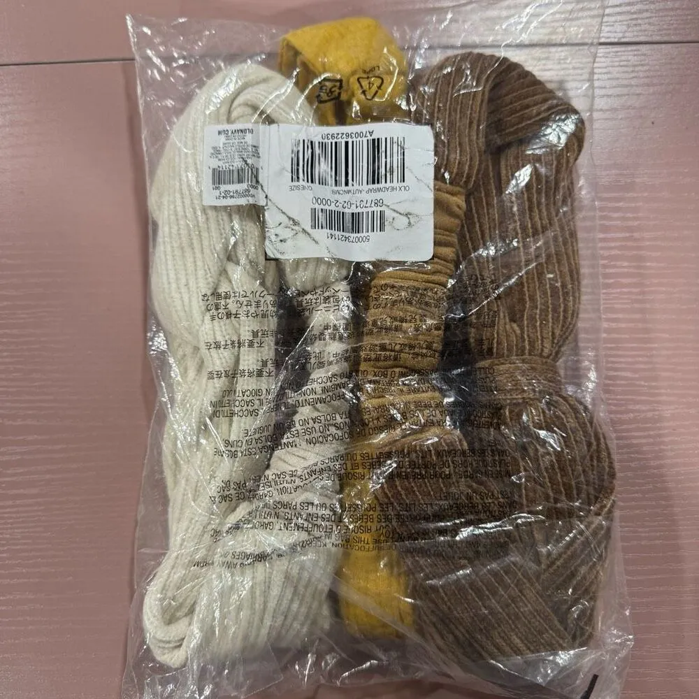 New Old Navy 3 pack Ribbed Headwraps - Image 3