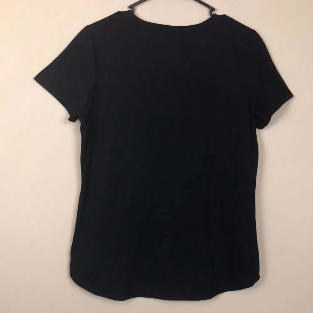 Disney Princess Women’s Beauty and the Beast Glitter Belle Rose Graphic Shirt - Image 3