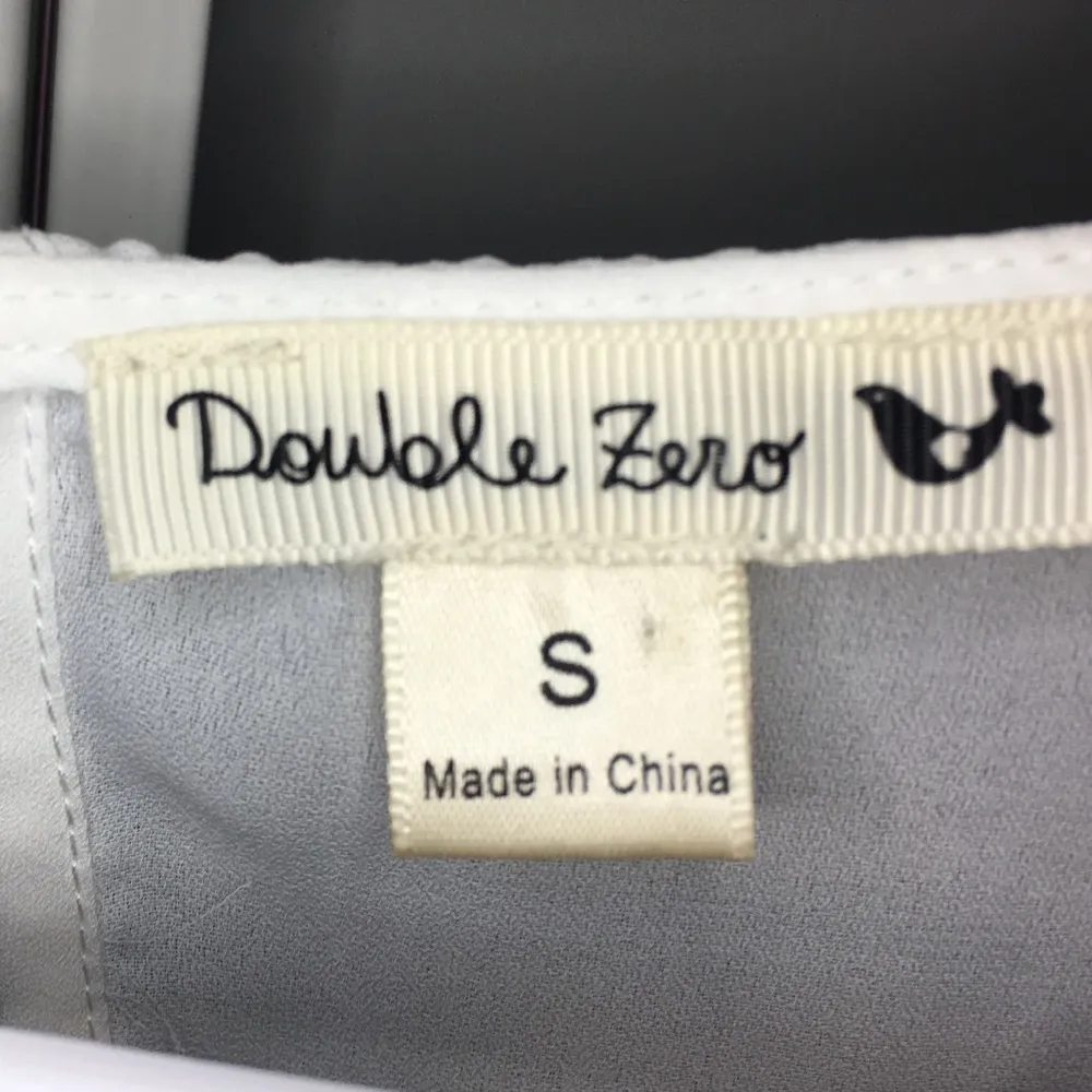 DOUBLE ZERO High Low White Tank Top, Small - Image 8