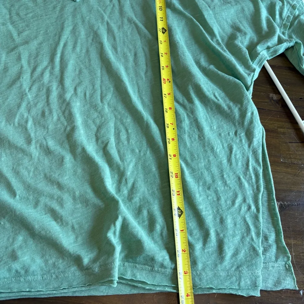 Free People We The Free On My Mind V Neck Shirt In Cool Moss XS Oversized Cozy - Image 8