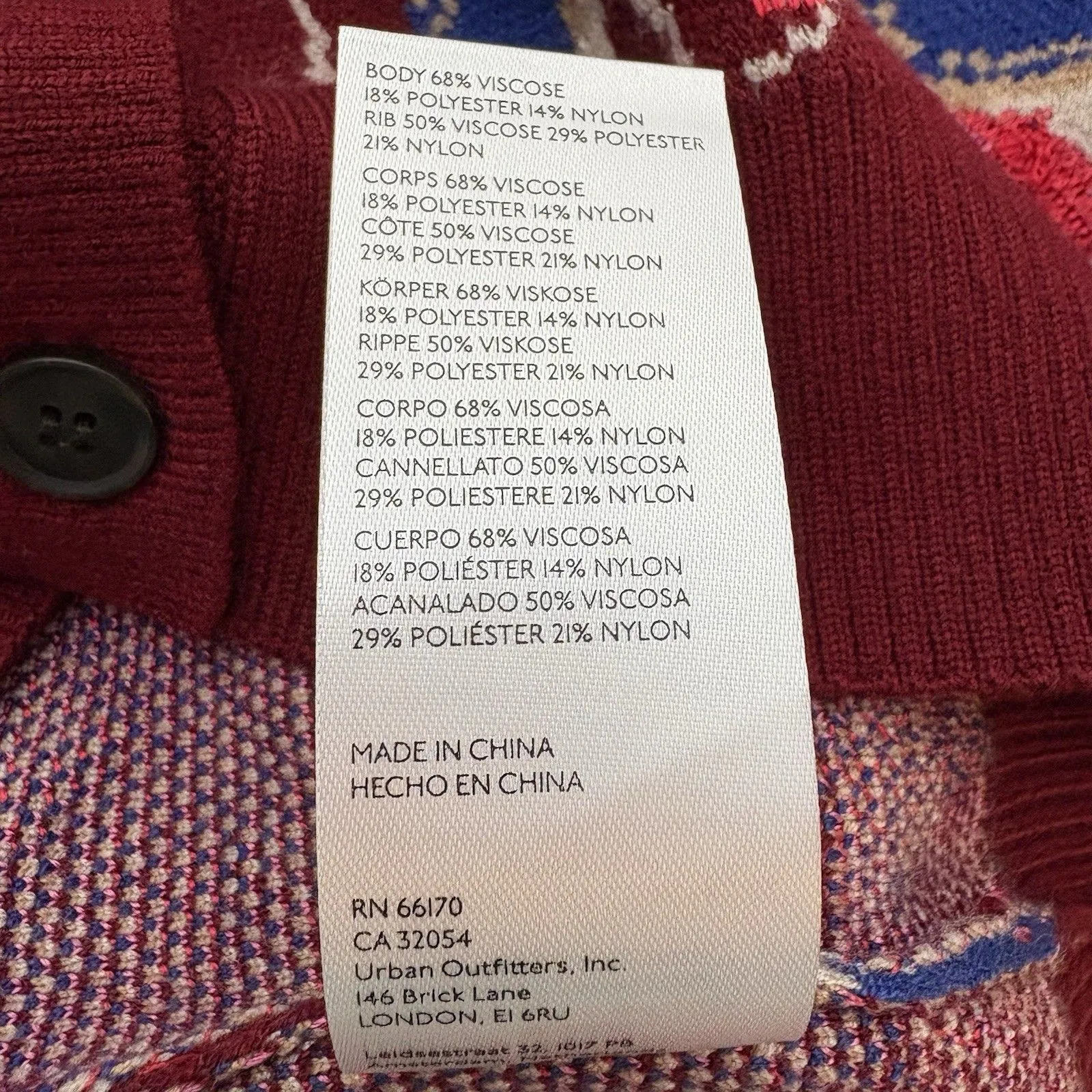 Maeve Anthropologie  Floral Button Up Sweater Vest Red Dera Size Small NWT - Image 7