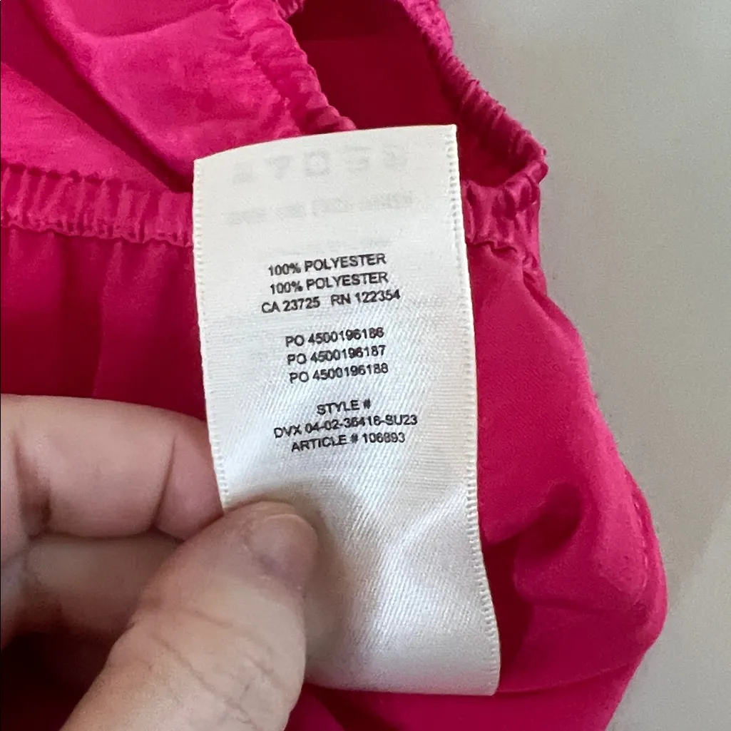 Aritzia Wilfred Cropped Cap Sleeve Blouse Pink Size Small - Image 7