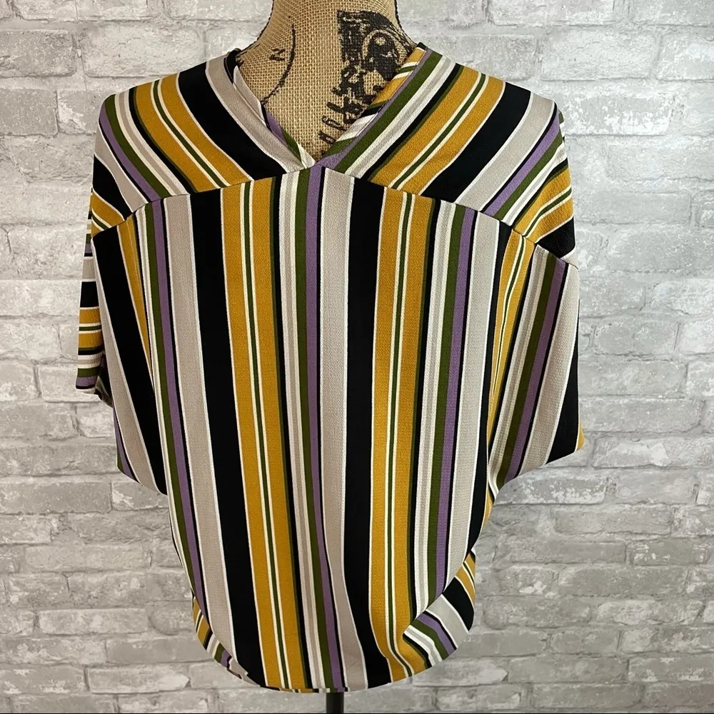 Blu Pepper Striped Tie Top - Image 3