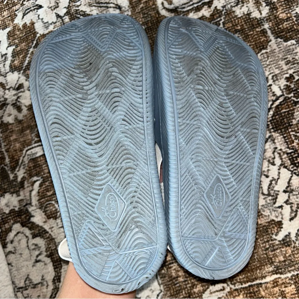 Chaco Blue and Cream Mules - Image 6