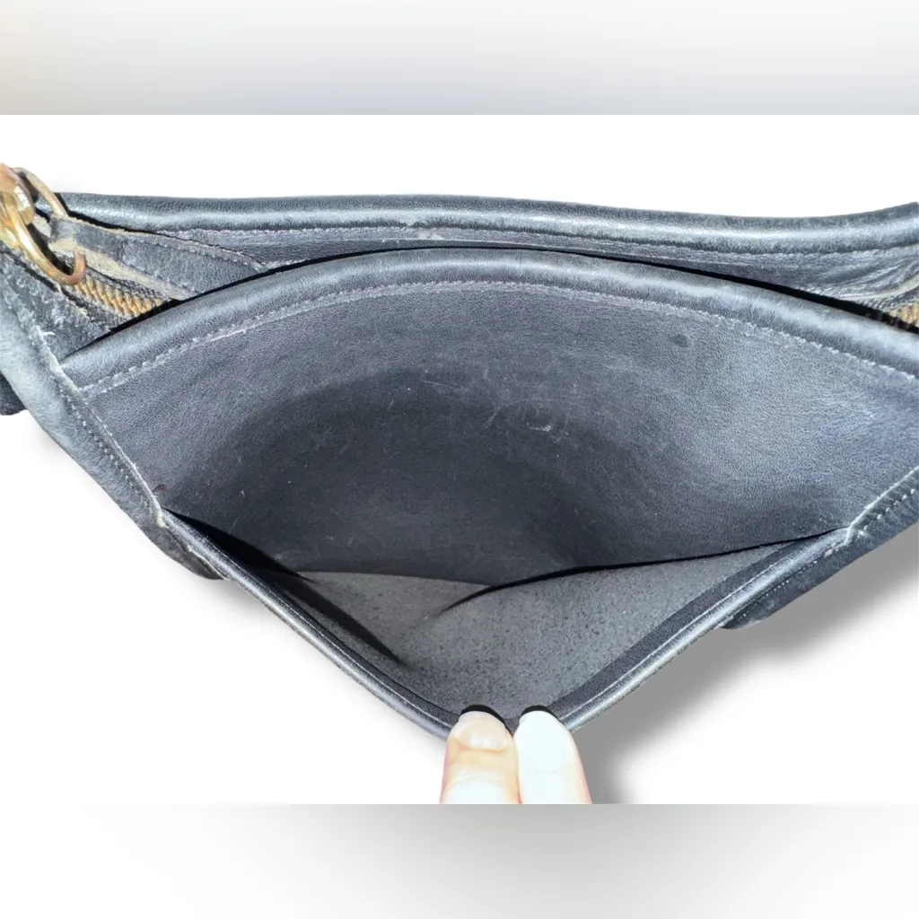 Vintage Coach Legacy Small Zip Black Leather Crossbody - Image 11