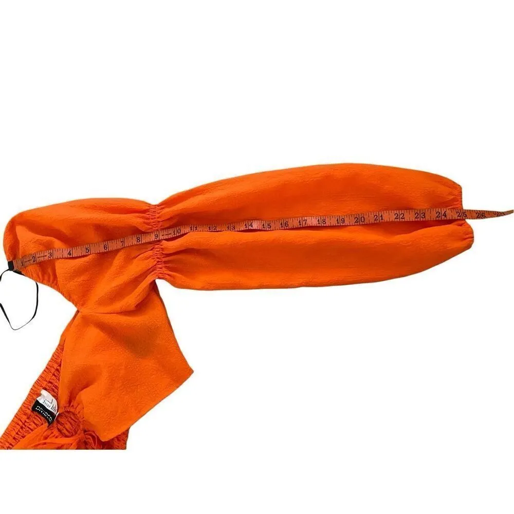 Flawed Divided by H&M Crop Top Cut Out Sexy Cropped Blouse Beach Coastal Summer - Image 12