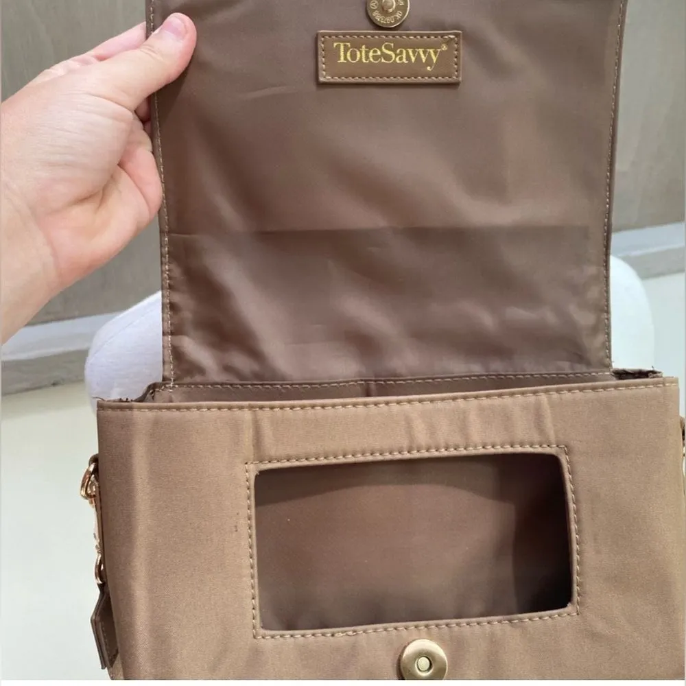 ToteSavvy Mini Diaper Bag Brown - Image 2