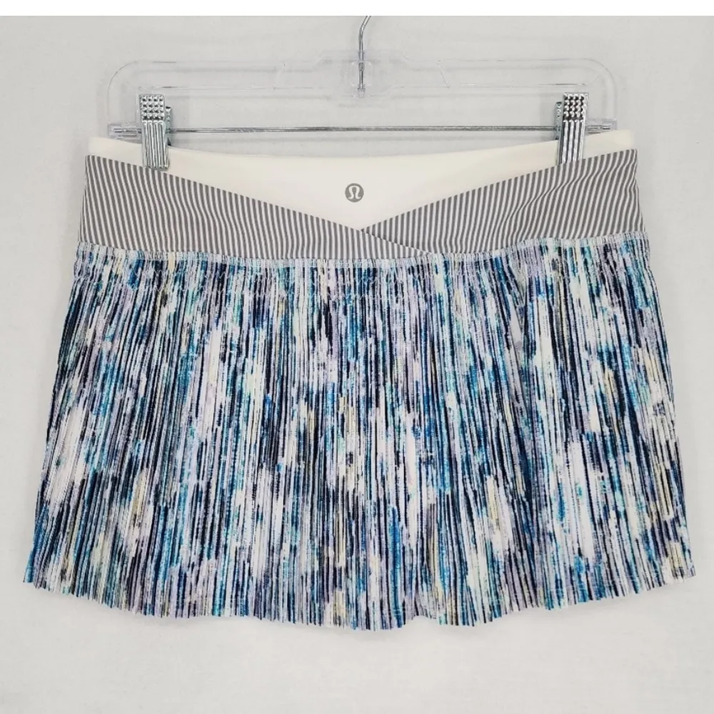 Lululemon Blurry Lines Time to Shine Tennis Skort Skirt Running Stretch - Image 2