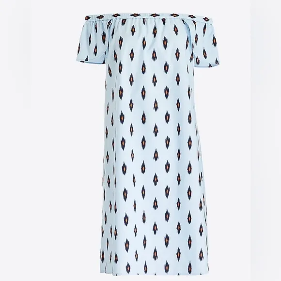 J. Crew Printed Off-The-Shoulder Dress - Image 2