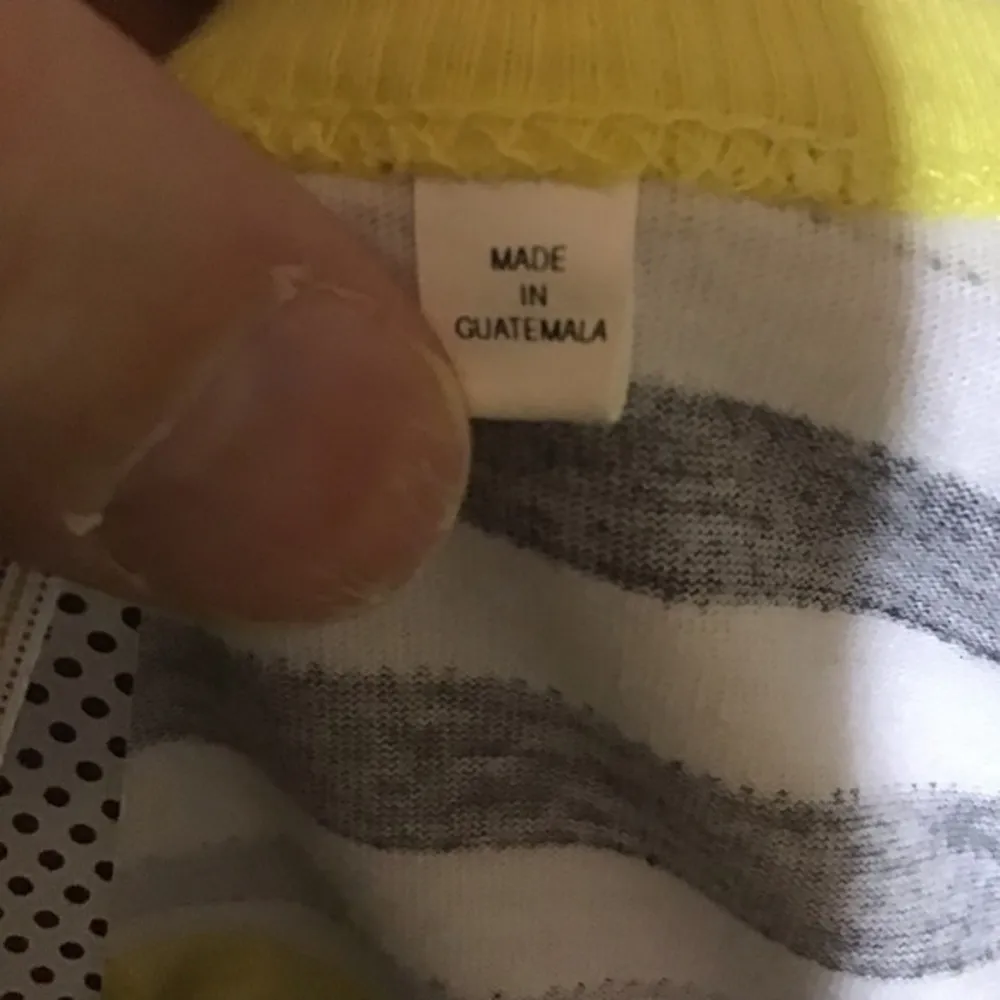 VTG Y2K fun bright striped top Yellow - Image 4