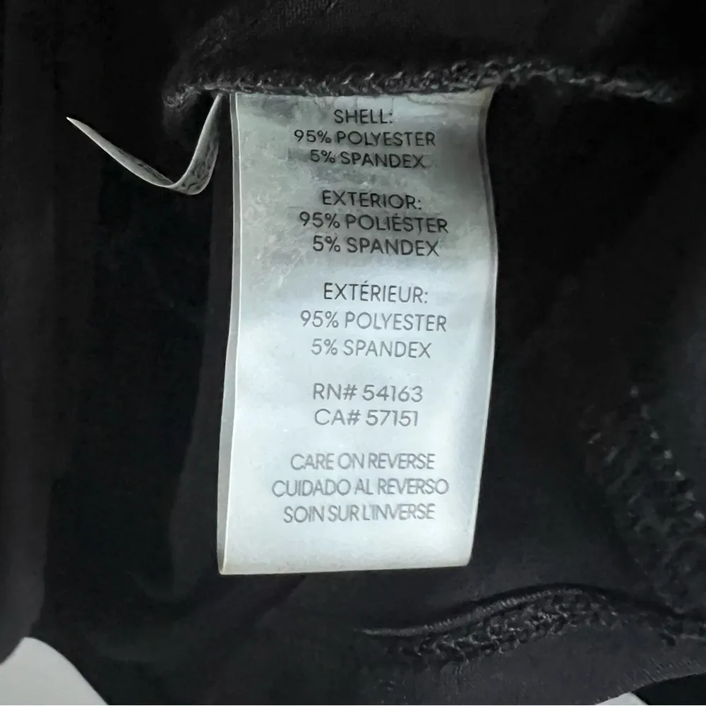 Calvin Klein Black Career Modest Mature Top Blouse Large - Image 2