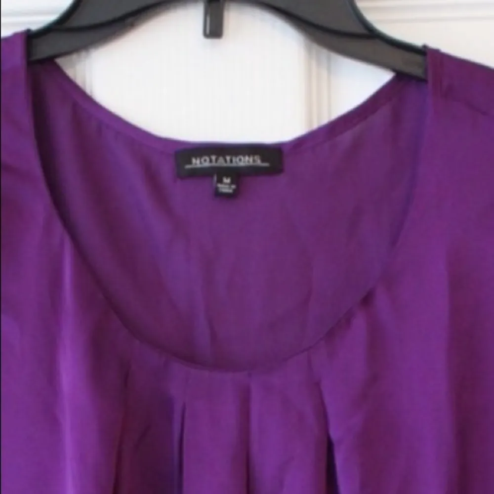 Notations | purple dressy tank top - Image 2