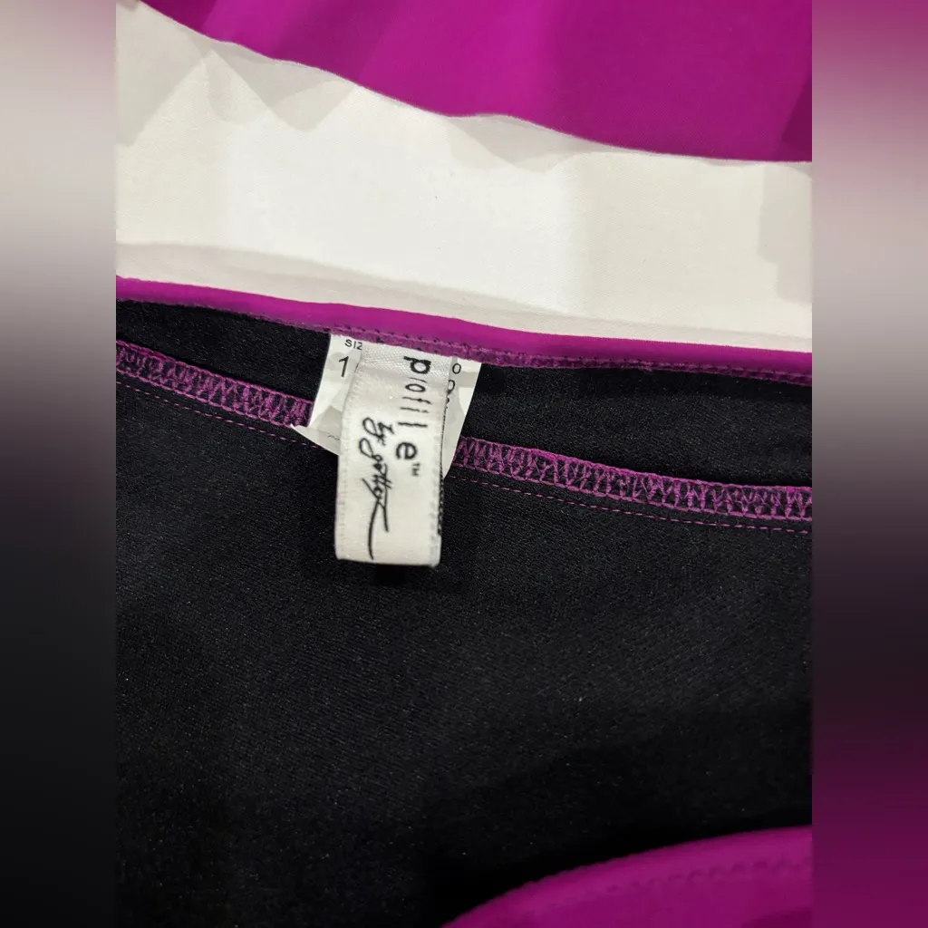 Profile by Gottex‎ Tankini Bikini Swimsuit size 10 in rich berry color Purple - Image 4