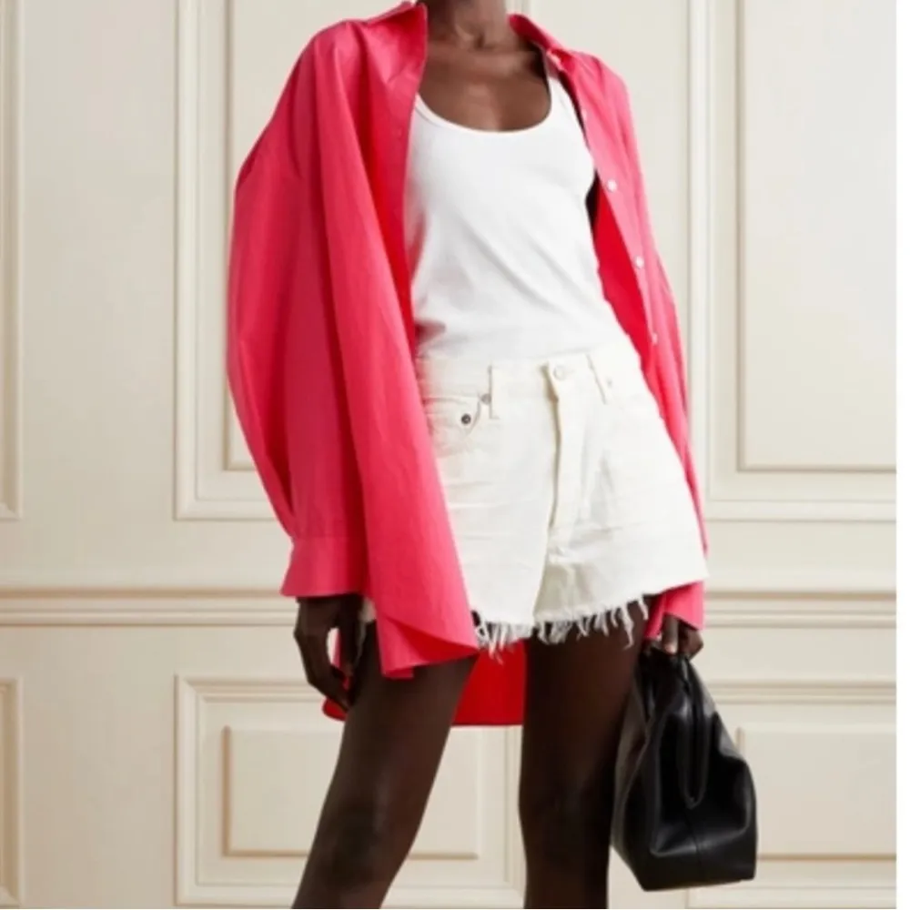 NEW THE FRANKIE SHOP Melody Oversized Organic Cotton-Poplin Shirt XS/S - Image 5