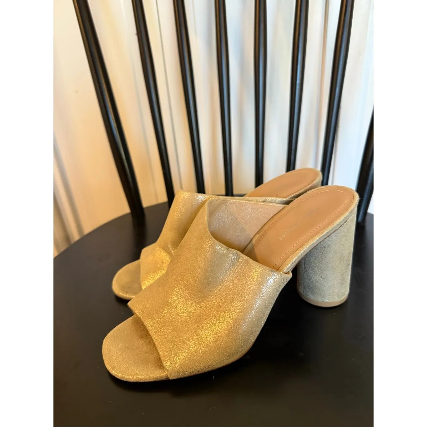 Pour La Victoria Helena heeled mule Pewter size 7 - Image 5